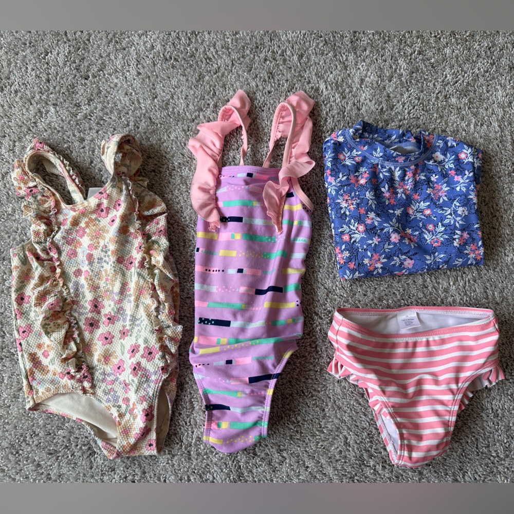 Lot of 2T Toddler Girls Bathing Suits